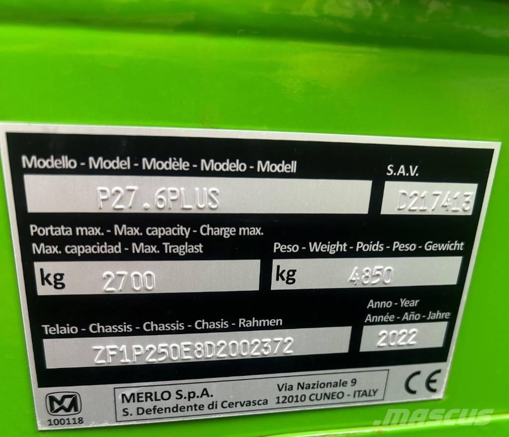 Merlo P 27.6 Plus テレスコーピックハンドラー