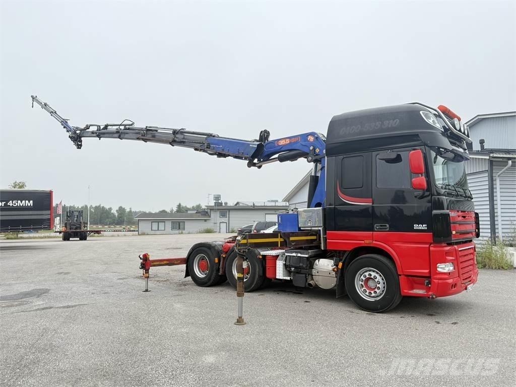 DAF XF105.510 6X4 クレーントラック、ユニック車