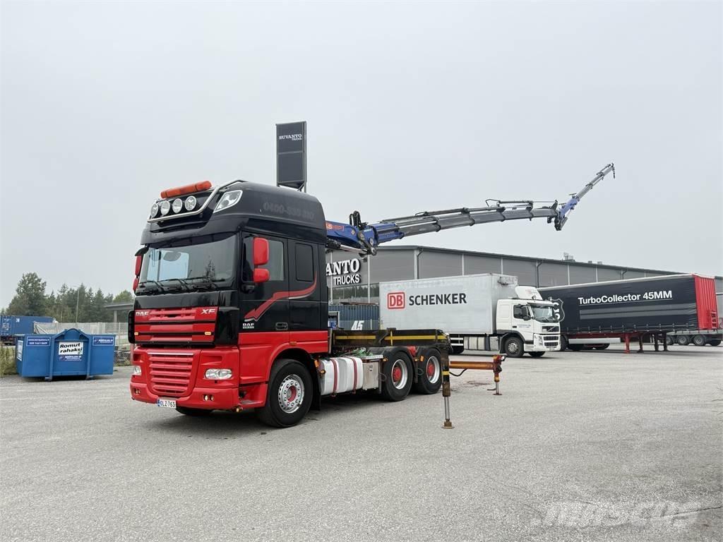 DAF XF105.510 6X4 クレーントラック、ユニック車