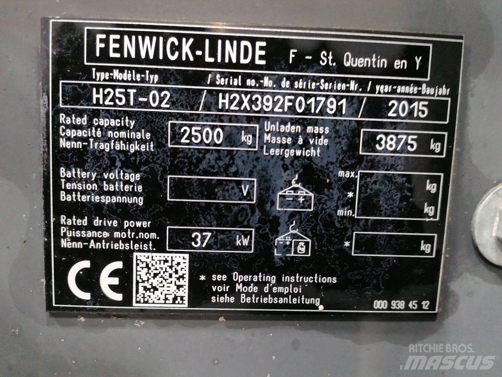 Linde H25T-02 LPGフォークリフト