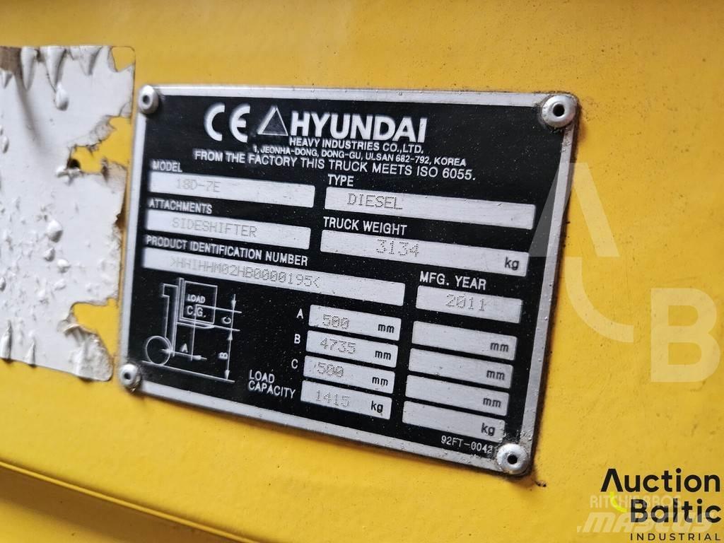 Hyundai 18D-7E ディーゼル・軽油