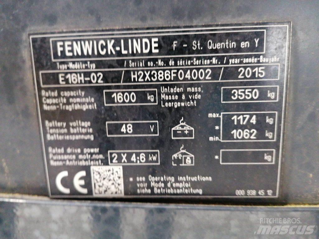 Linde E16H-02 バッテリーフォークリフト