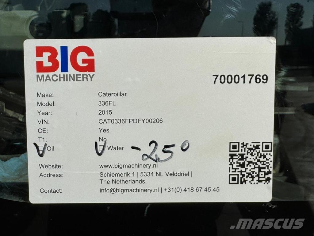 CAT 336FL XE 大型油圧ショベル12t以上（パワーショベル・ユンボ）