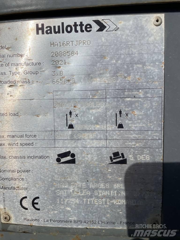 Haulotte HA16RTJ PRO 小型自走式ブームリフト