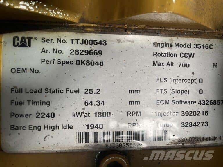 CAT 3516C マリンエンジン