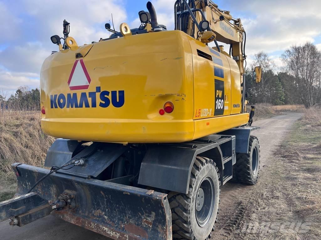 Komatsu PW 160 ホイール式油圧ショベル（パワーショベル・ユンボ・バックホー）