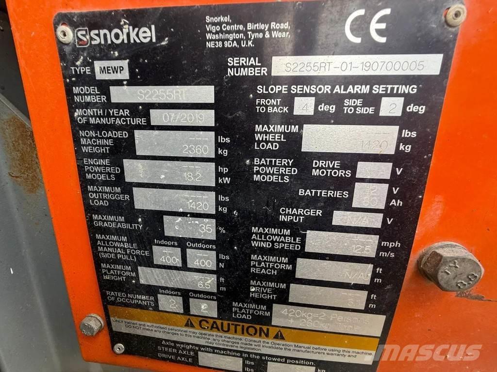 Snorkel S2255RT シザースリフト