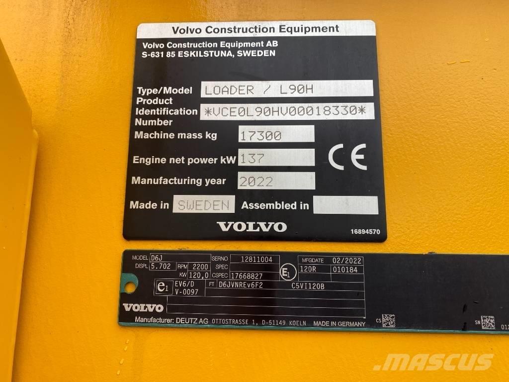 Volvo L90H  / L 90 H ホイールローダー・タイヤショベル
