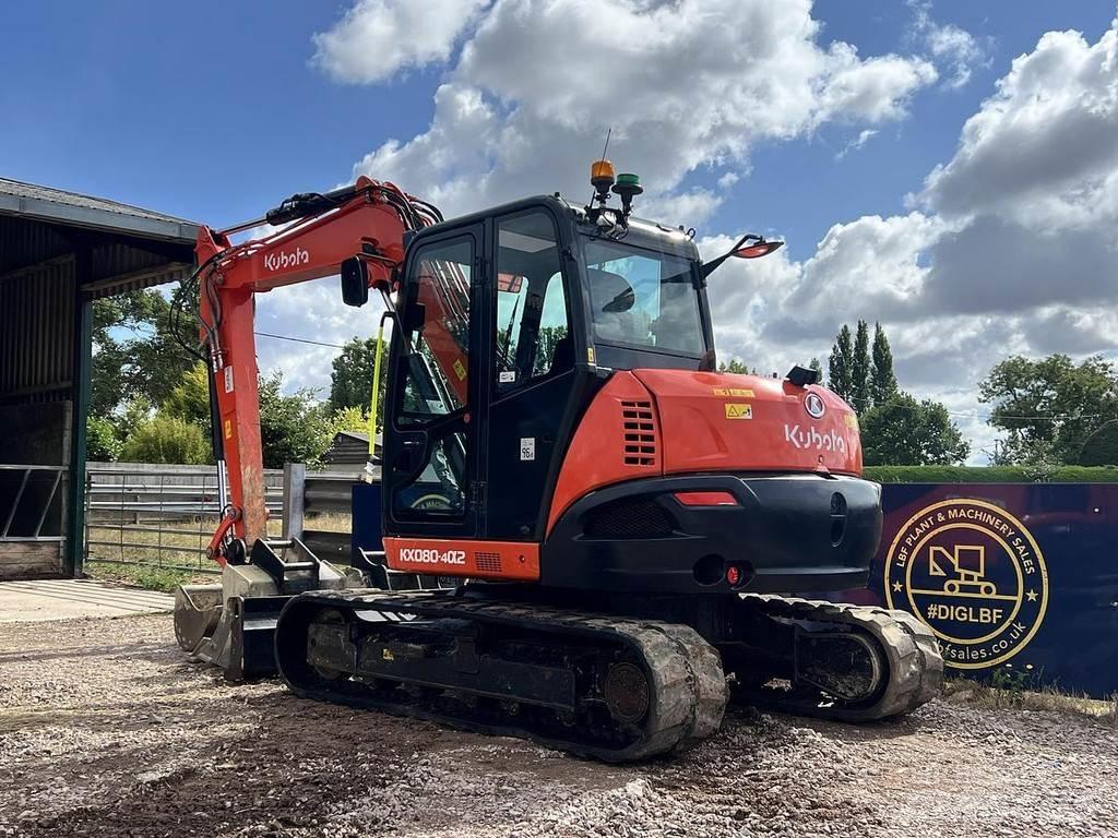 Kubota KX080-4 特殊油圧ショベル