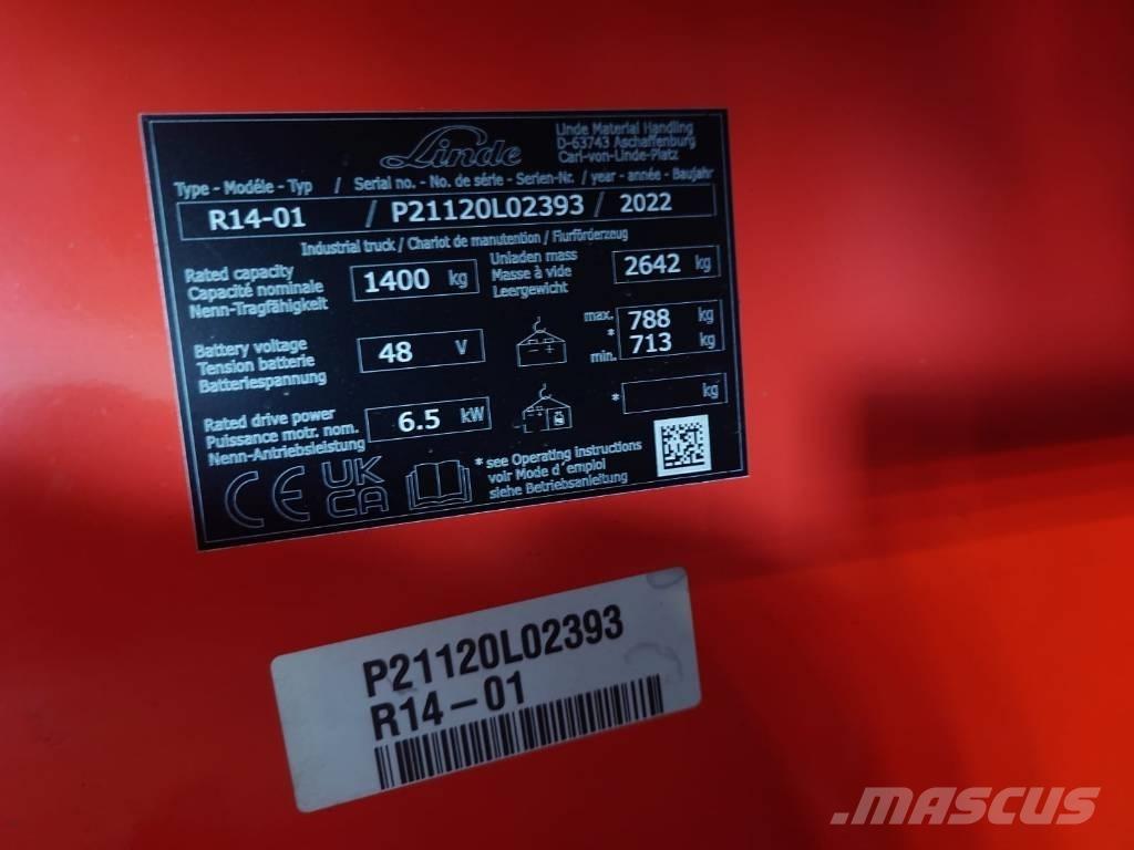 Linde R14/1120 リーチフォークリフト
