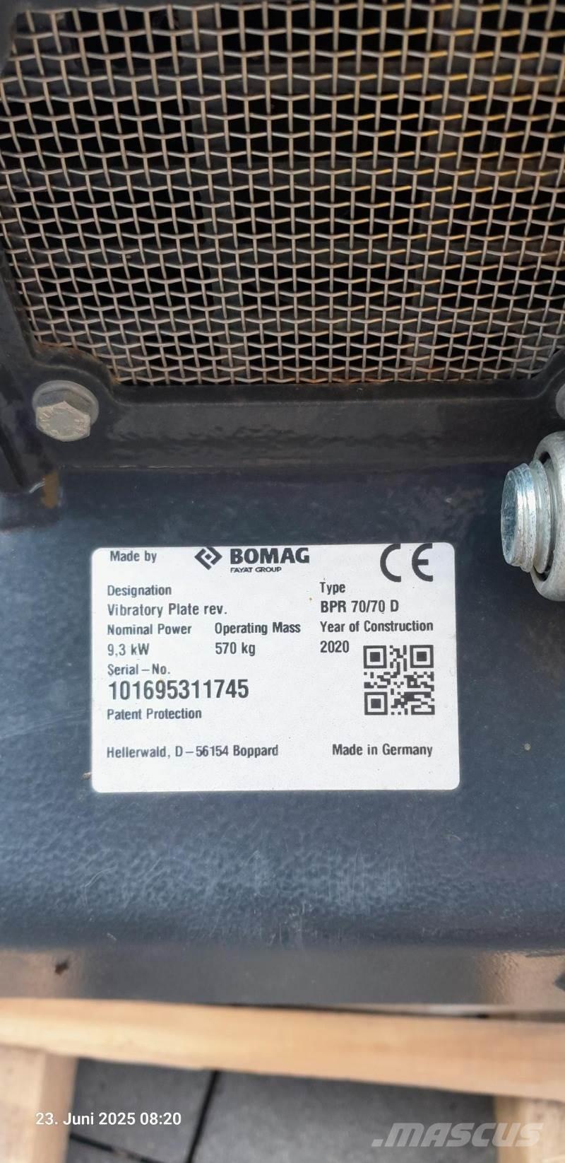 Bomag BPR 70/70 DE プレートコンパクター