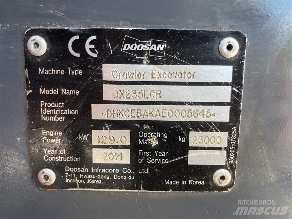 Doosan DX 235 LCR 大型油圧ショベル12t以上（パワーショベル・ユンボ）