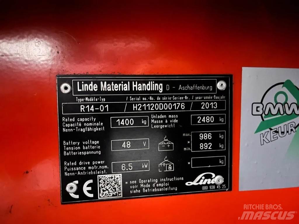Linde R14-01 リーチフォークリフト