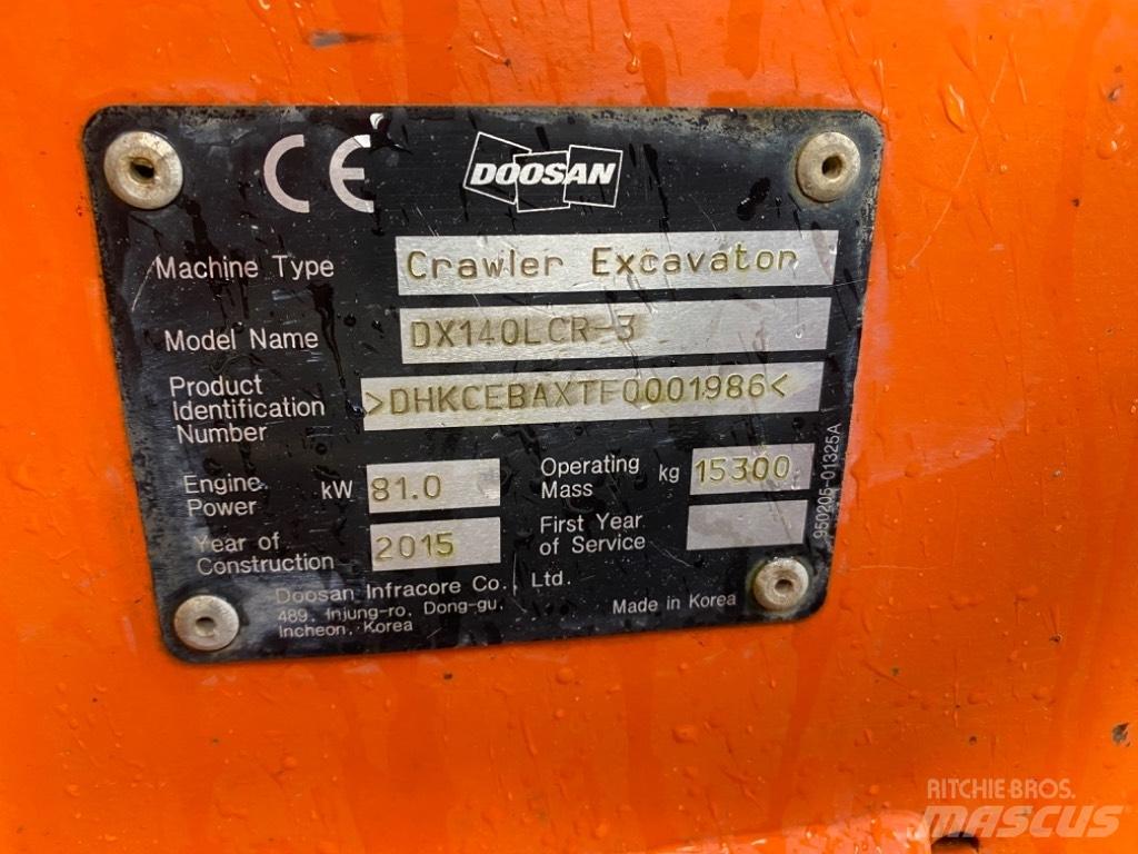 Doosan DX 140 LCR-3 大型油圧ショベル12t以上（パワーショベル・ユンボ）