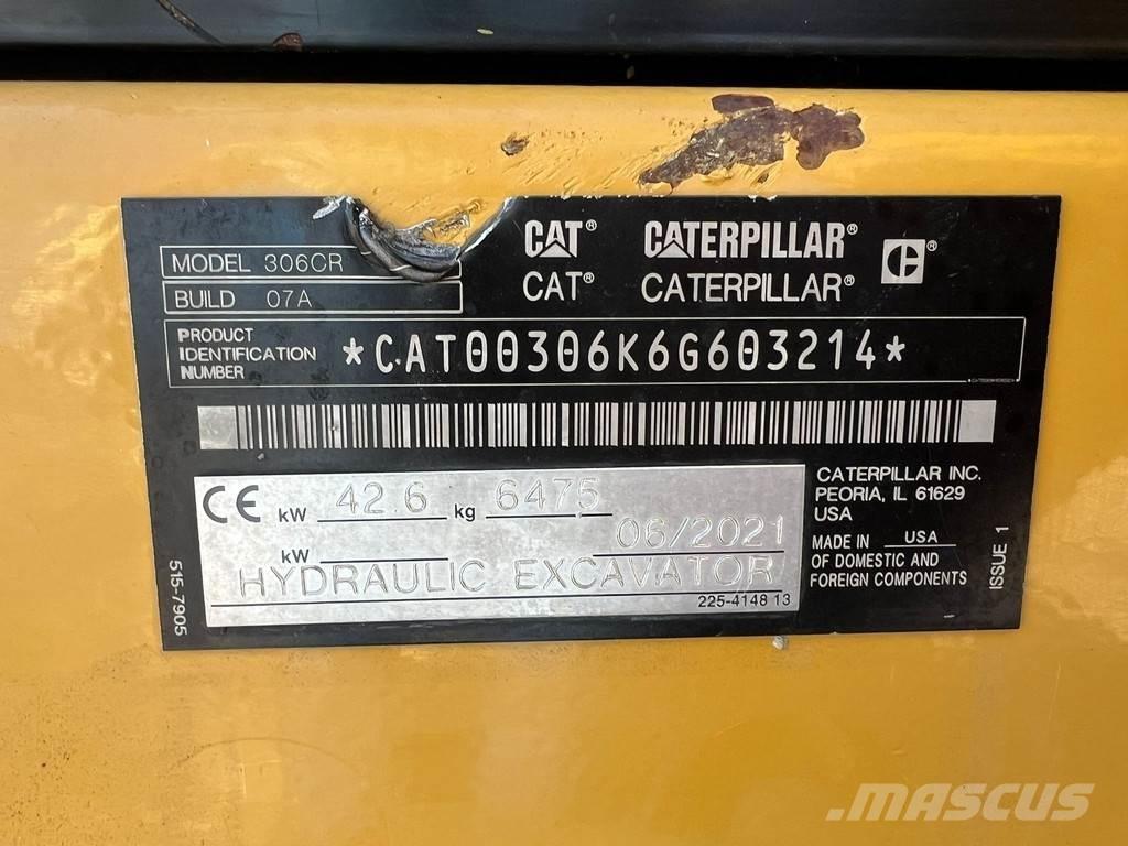 CAT 306CR ミニ油圧ショベル 7t以下（ミニユンボ・ミニディガー）
