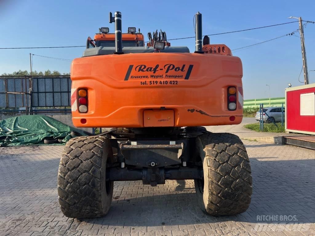 Doosan DX 160 W-3 ホイール式油圧ショベル（パワーショベル・ユンボ・バックホー）