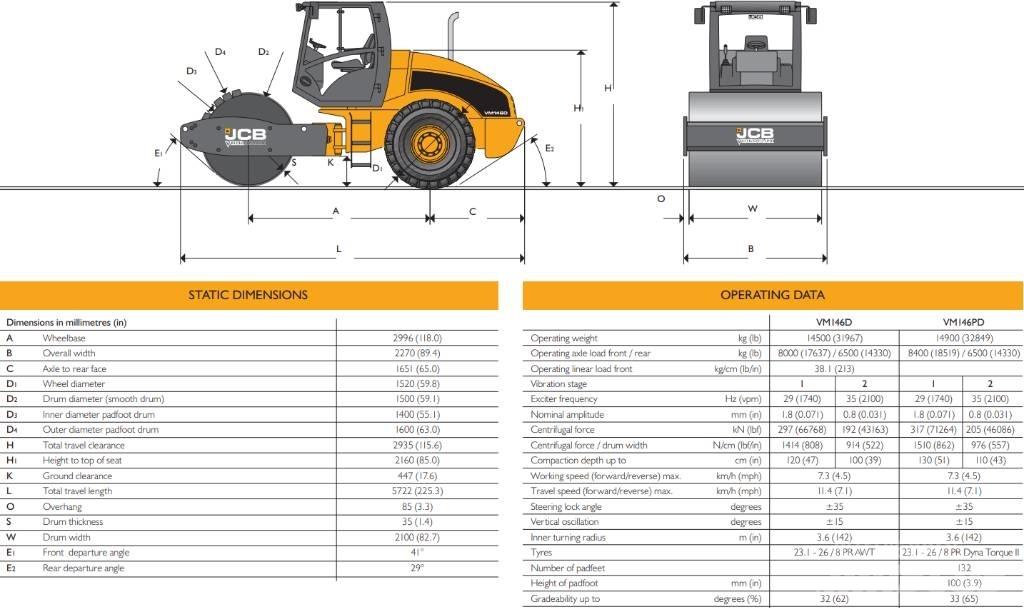 JCB Vibromax VM 146 ソイルコンパクター