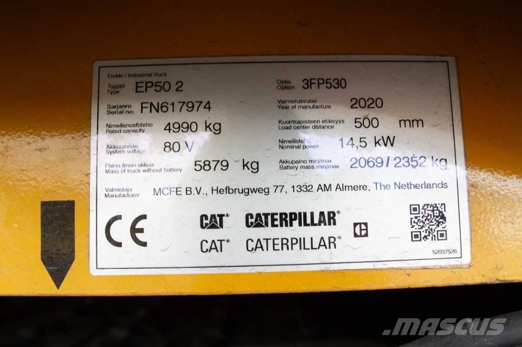 CAT EP 50 バッテリーフォークリフト