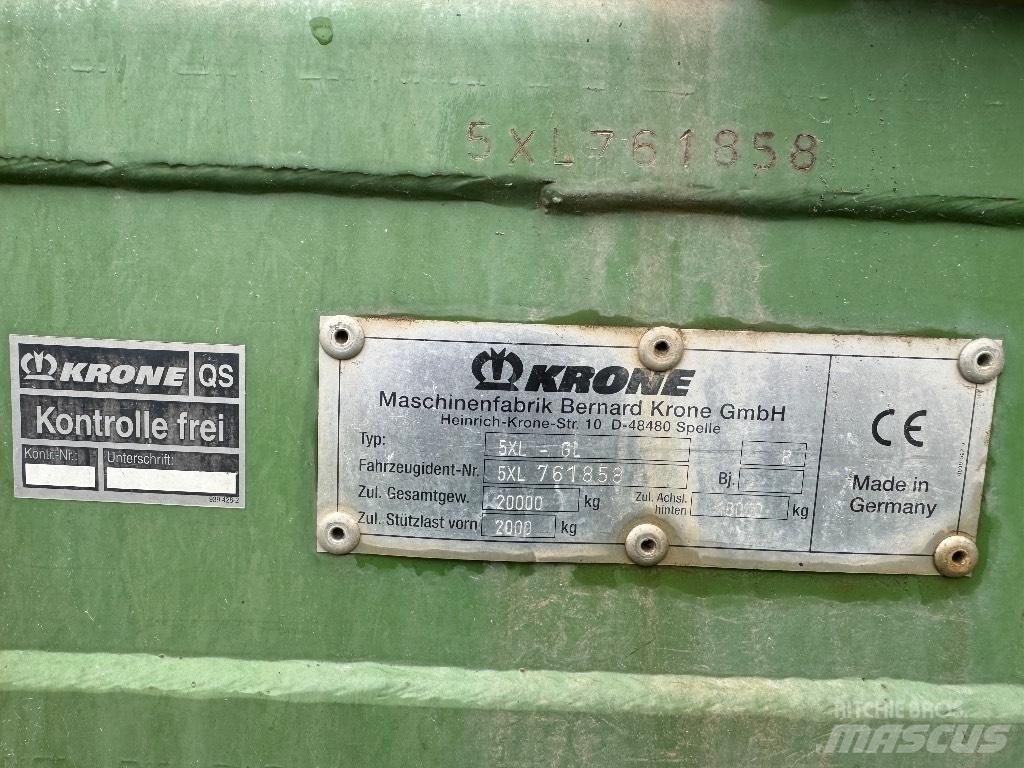 Krone 5 XL GL セルフローディングトレーラー