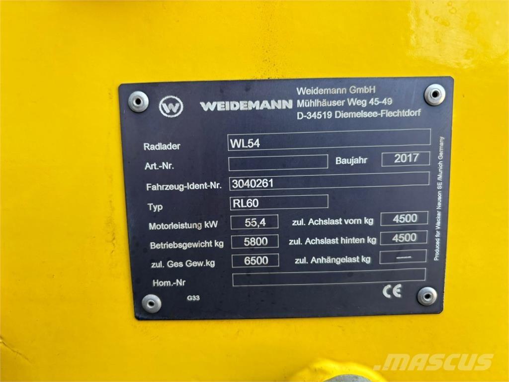 Wacker WL 54 ホイールローダー・タイヤショベル