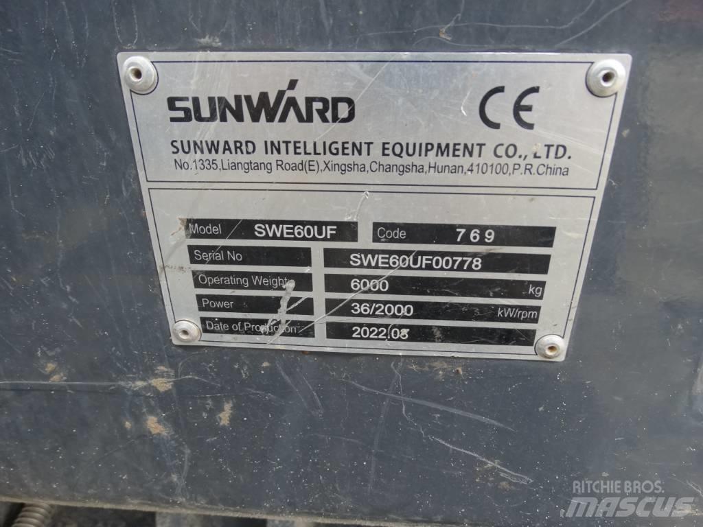 Sunward SWE 60 UF 中型油圧ショベル 7ｔ-12ｔ（ユンボ・パワーショベル・バックホー）