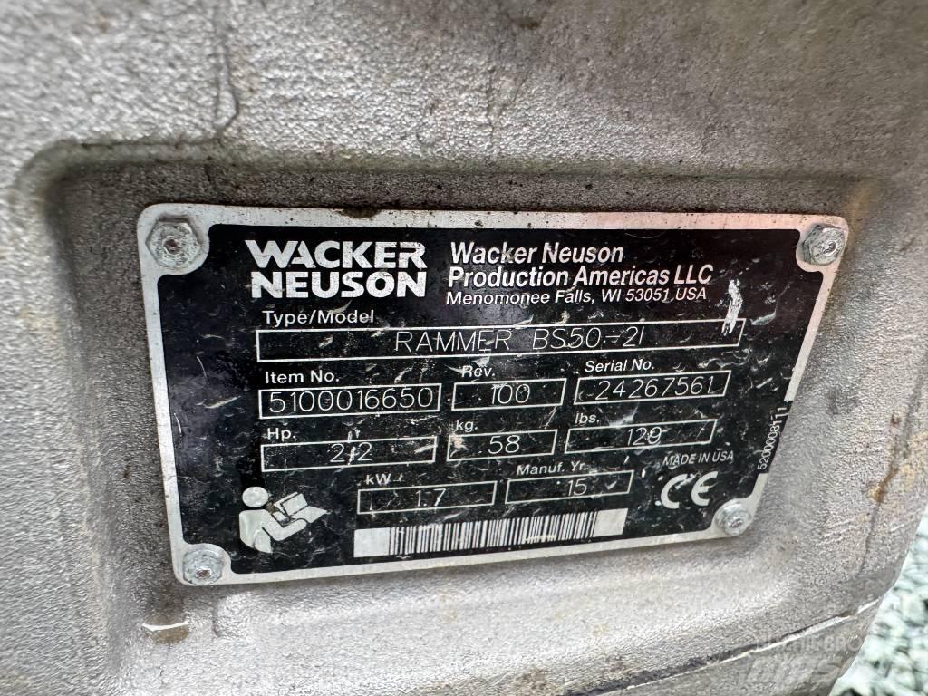 Wacker Neuson BS50-2 タンパ/転圧バイブレータ