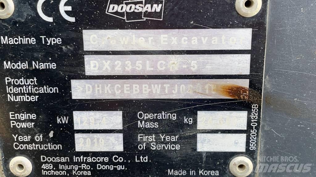 Doosan DX 235 LCR-5 大型油圧ショベル12t以上（パワーショベル・ユンボ）