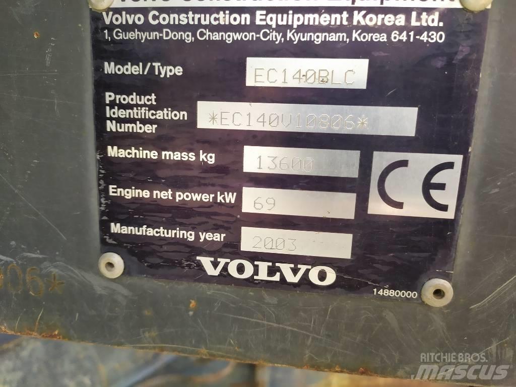 Volvo EC 140 B LC 大型油圧ショベル12t以上（パワーショベル・ユンボ）