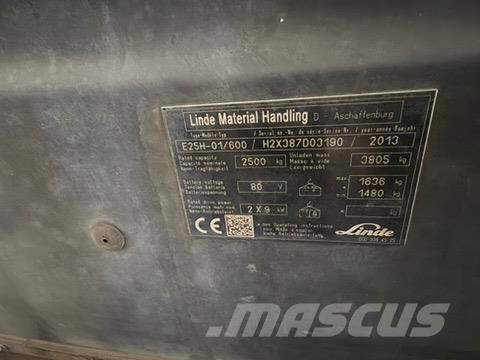 Linde E25H-01/600 バッテリーフォークリフト