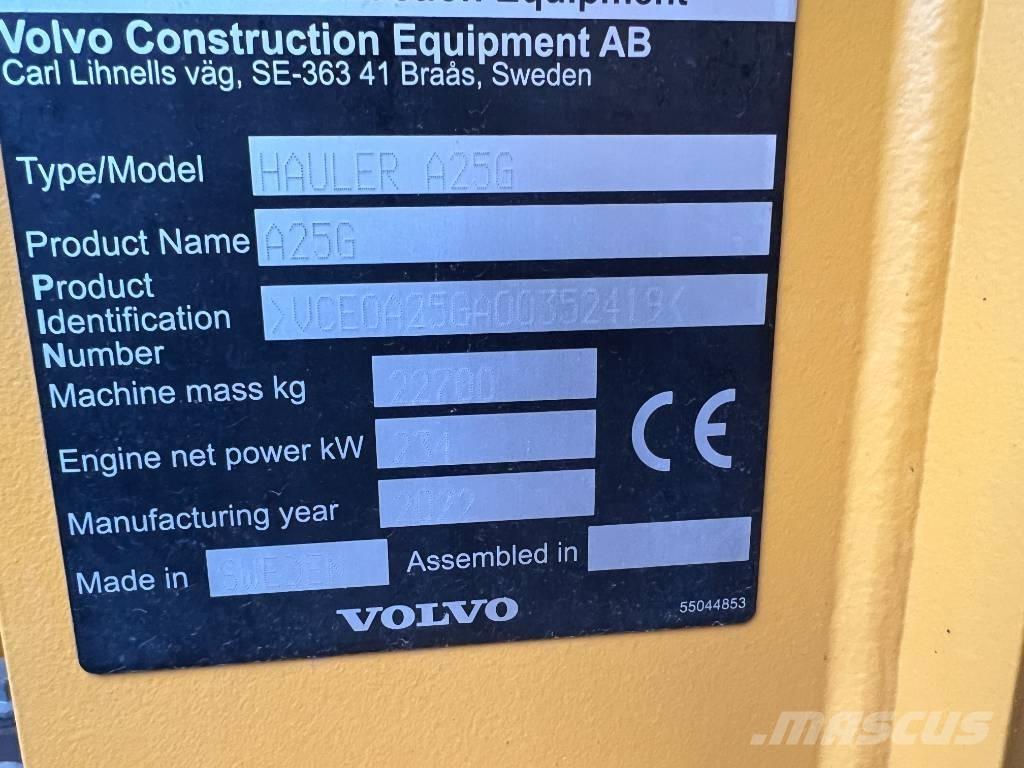 Volvo A25G アーティキュレート式ダンプトラック