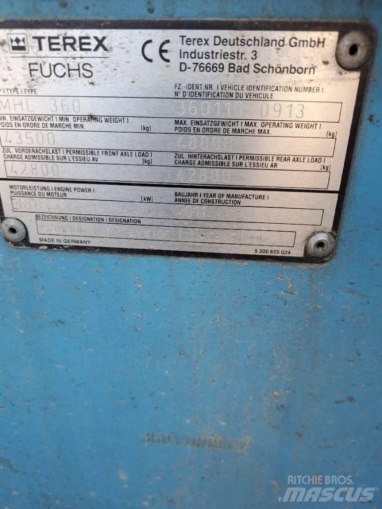 Fuchs MHL360D 廃棄物／工業産廃処理機