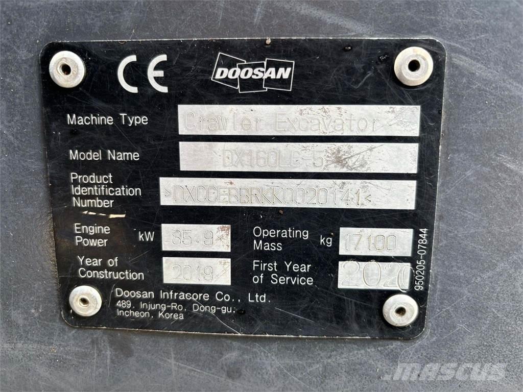 Doosan DX160HLC-5 大型油圧ショベル12t以上（パワーショベル・ユンボ）