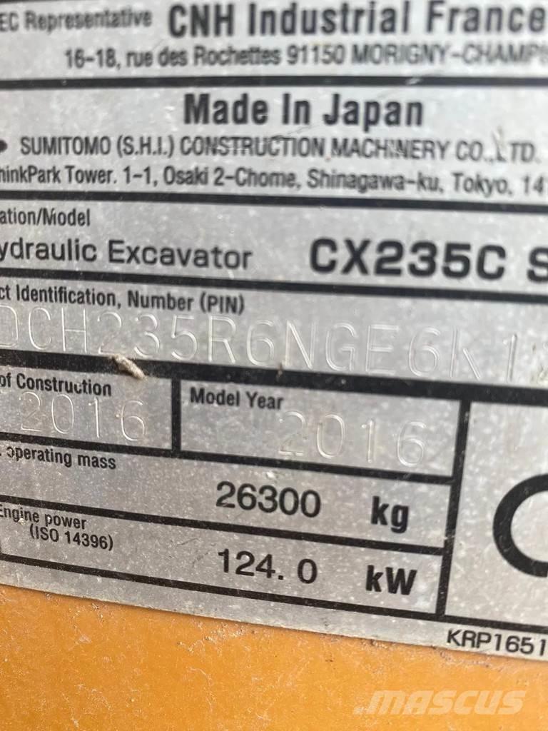 CASE CX235C 大型油圧ショベル12t以上（パワーショベル・ユンボ）