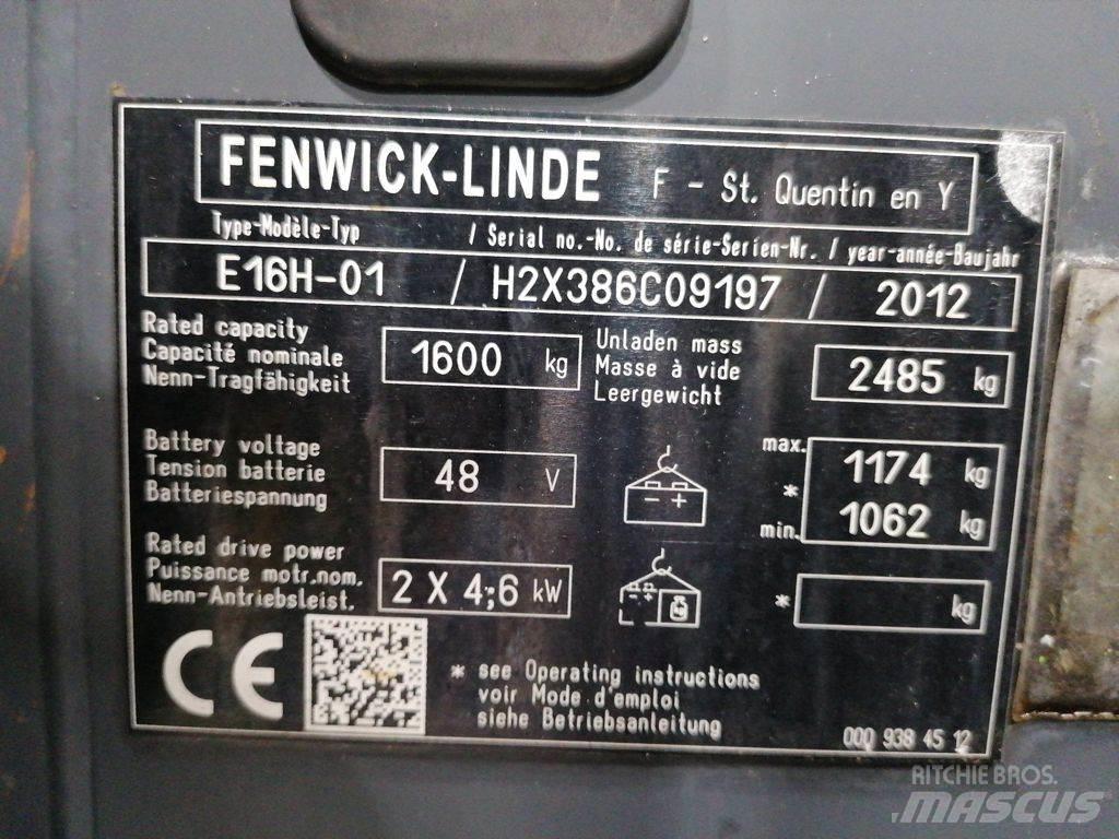 Linde E16H-01 バッテリーフォークリフト