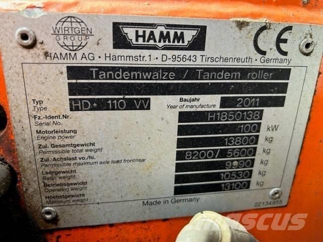Hamm HD 110 タンデムローラ