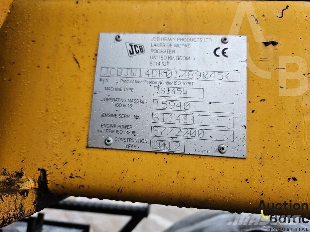JCB JS 145 W ホイール式油圧ショベル（パワーショベル・ユンボ・バックホー）