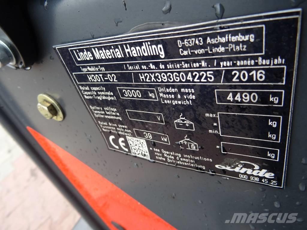 Linde H30T-02 LPGフォークリフト