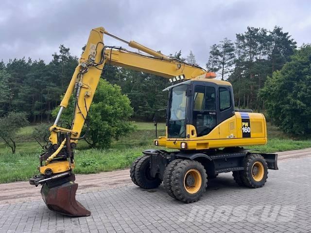 Komatsu PW 160 ES-7K ホイール式油圧ショベル（パワーショベル・ユンボ・バックホー）