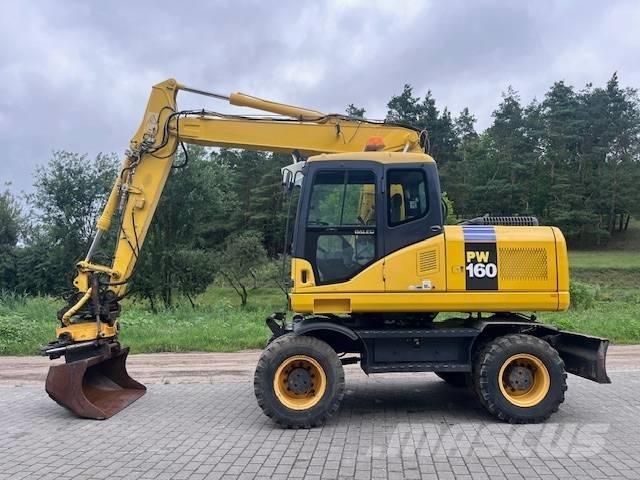 Komatsu PW 160 ES-7K ホイール式油圧ショベル（パワーショベル・ユンボ・バックホー）