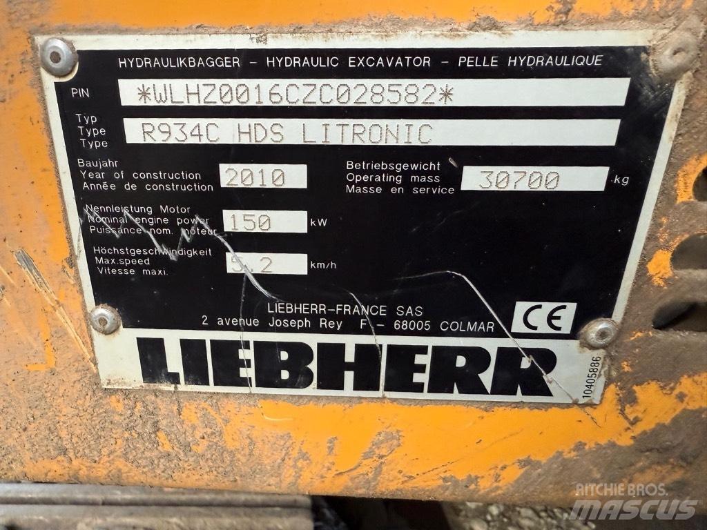 Liebherr R 934 C 大型油圧ショベル12t以上（パワーショベル・ユンボ）