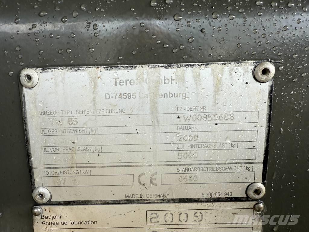 Terex TW 85 ホイール式油圧ショベル（パワーショベル・ユンボ・バックホー）