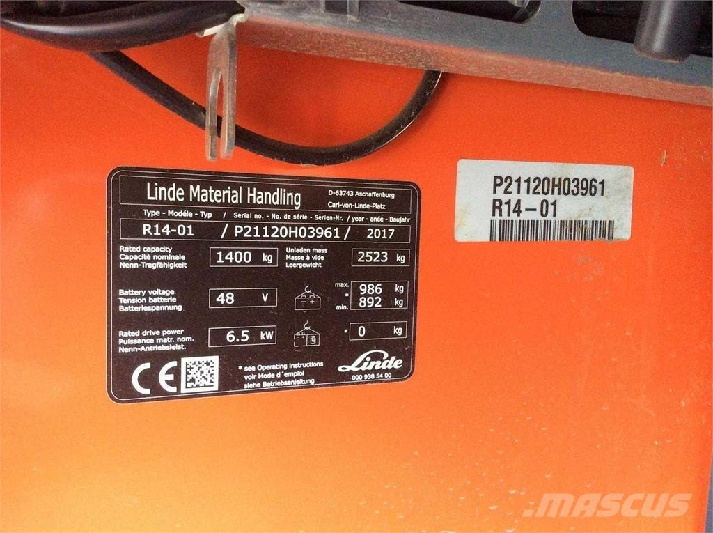 Linde R14 リーチフォークリフト