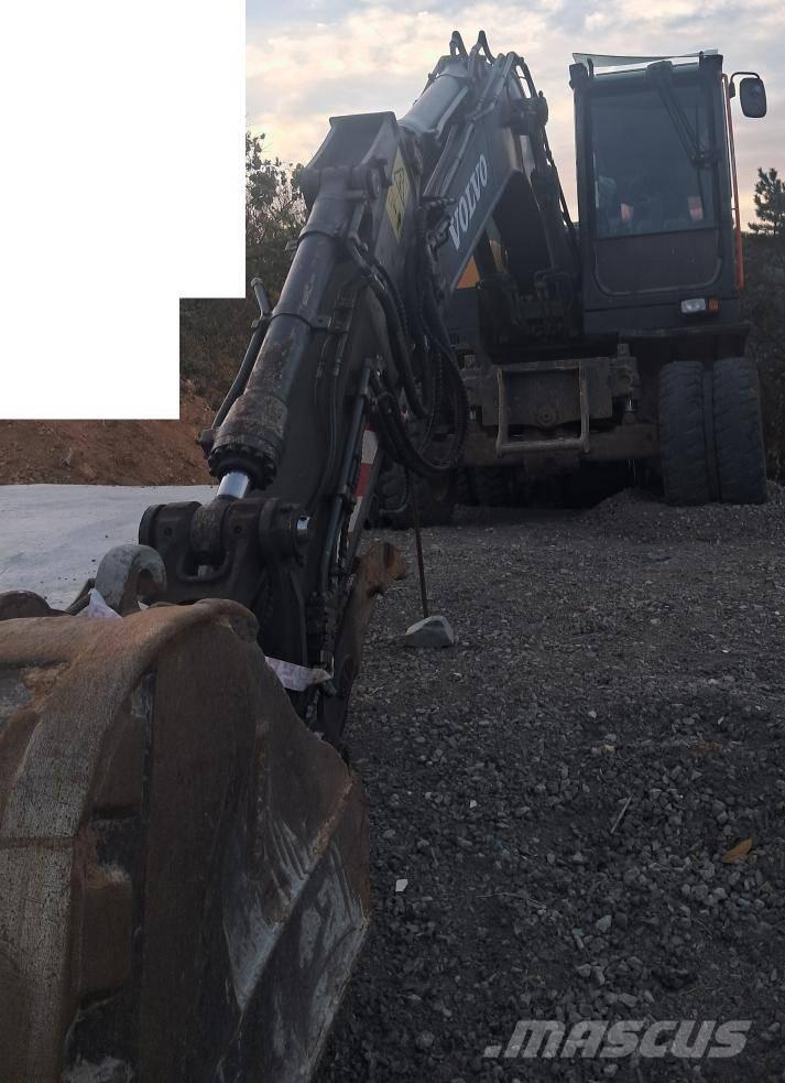 Volvo EW140E ホイール式油圧ショベル（パワーショベル・ユンボ・バックホー）