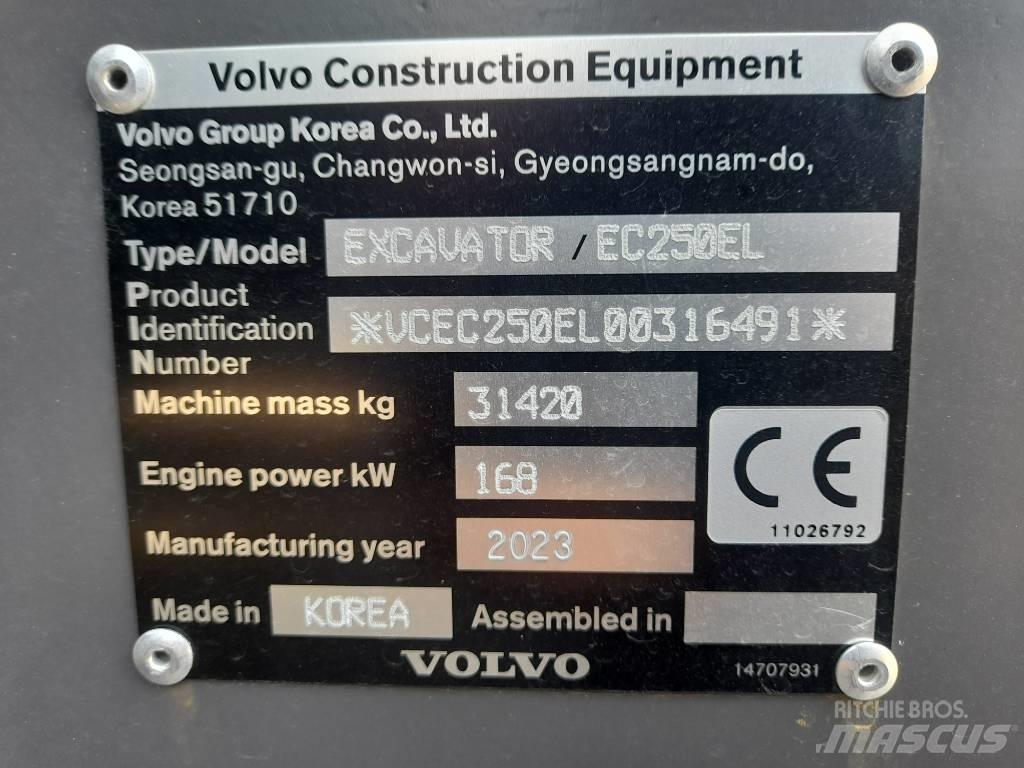 Volvo EC 250 EL 大型油圧ショベル12t以上（パワーショベル・ユンボ）