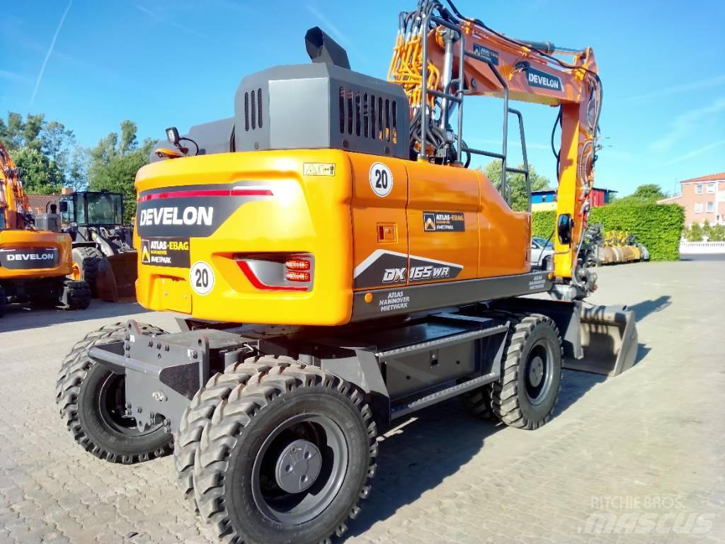 Develon DX 165 WR-7 ホイール式油圧ショベル（パワーショベル・ユンボ・バックホー）