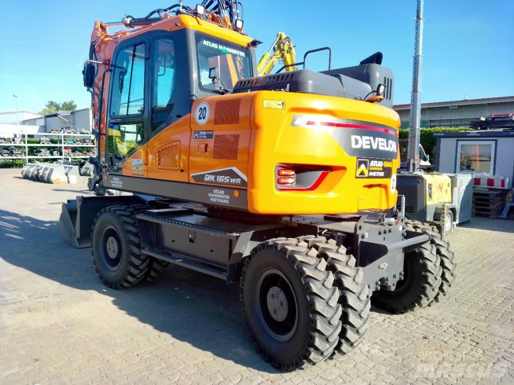 Develon DX 165 WR-7 ホイール式油圧ショベル（パワーショベル・ユンボ・バックホー）