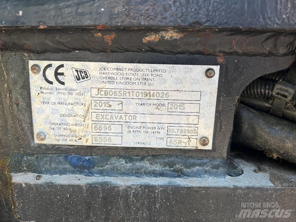 JCB 65 R-1 ミニ油圧ショベル 7t以下（ミニユンボ・ミニディガー）