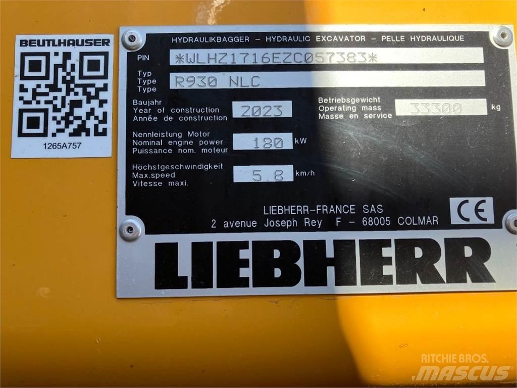 Liebherr R930 大型油圧ショベル12t以上（パワーショベル・ユンボ）