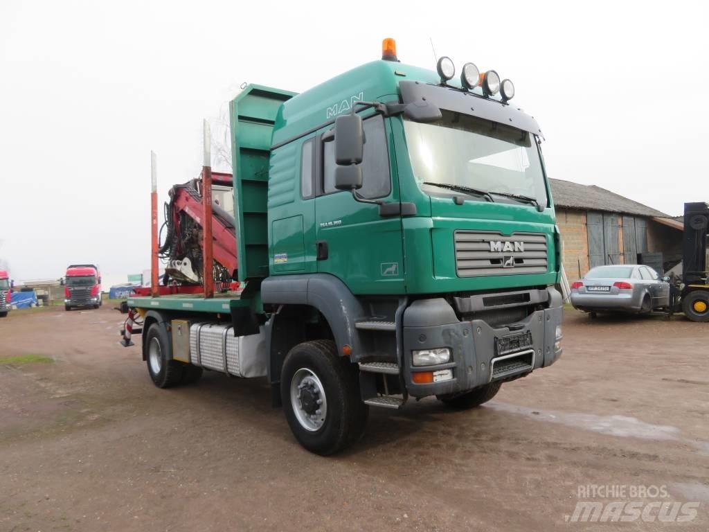 MAN TGA 18.360 木材トラック