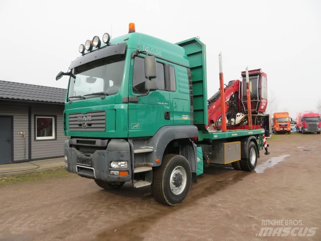MAN TGA 18.360 木材トラック